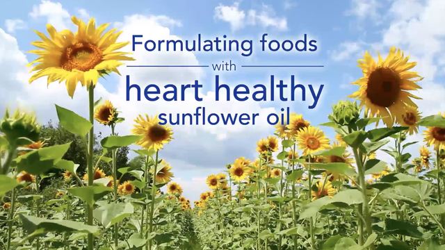 Formulating foods with heart health sunflower oil