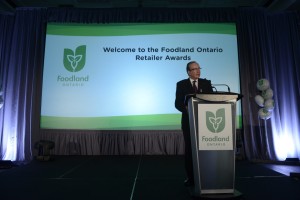 Jeff Leal, Ontario's Minister of Agriculture, Food and Rural Affairs, at the awards presentation
