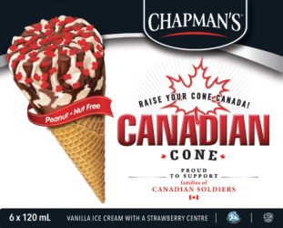 Beat the Heat with a Canadian Cone this Canada Day, in Support of Military Families #RaiseYourCone (CNW Group/Canadian Hero Fund)