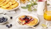 Pancakes with Blueberry Sauce