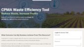 CPMA Waste Efficiency Tool homepage EN