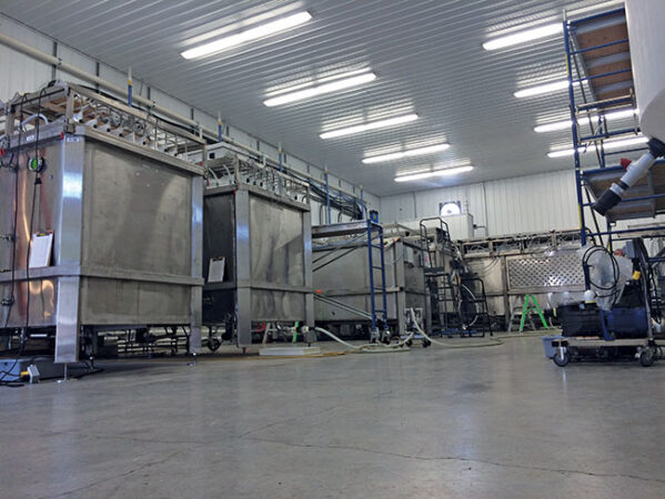 Pond Technologies grows algae in large photobioreactors to create ingredients for nutraceuticals and cosmetic companies. Photo © Pond Technologies