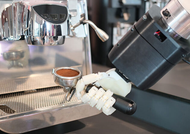 Mimic’s AI-driven robotic hand has been engineered to handle tough work conditions as well as fragile objects. Photo © Mimic