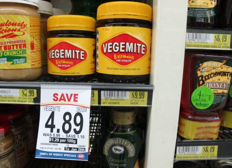 Vegemite are sold at a supermarket in Canberra, Australia, Thursday, Jan. 19, 2017. THE CANADIAN PRESS/AP-Rod McGuirk