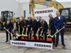 Premier Doug Ford (centre) and Minister Vic Fedeli (centre-right) joined Ferrero executives to announce the project, which is supported by the Invest Ontario Fund.